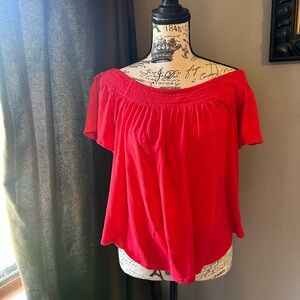 Red Women's Top by Express